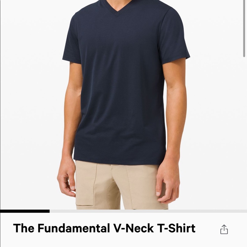 Lululemon fundamental vneck nautical navy